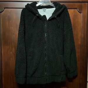 Aerie Black Teddy Jacket